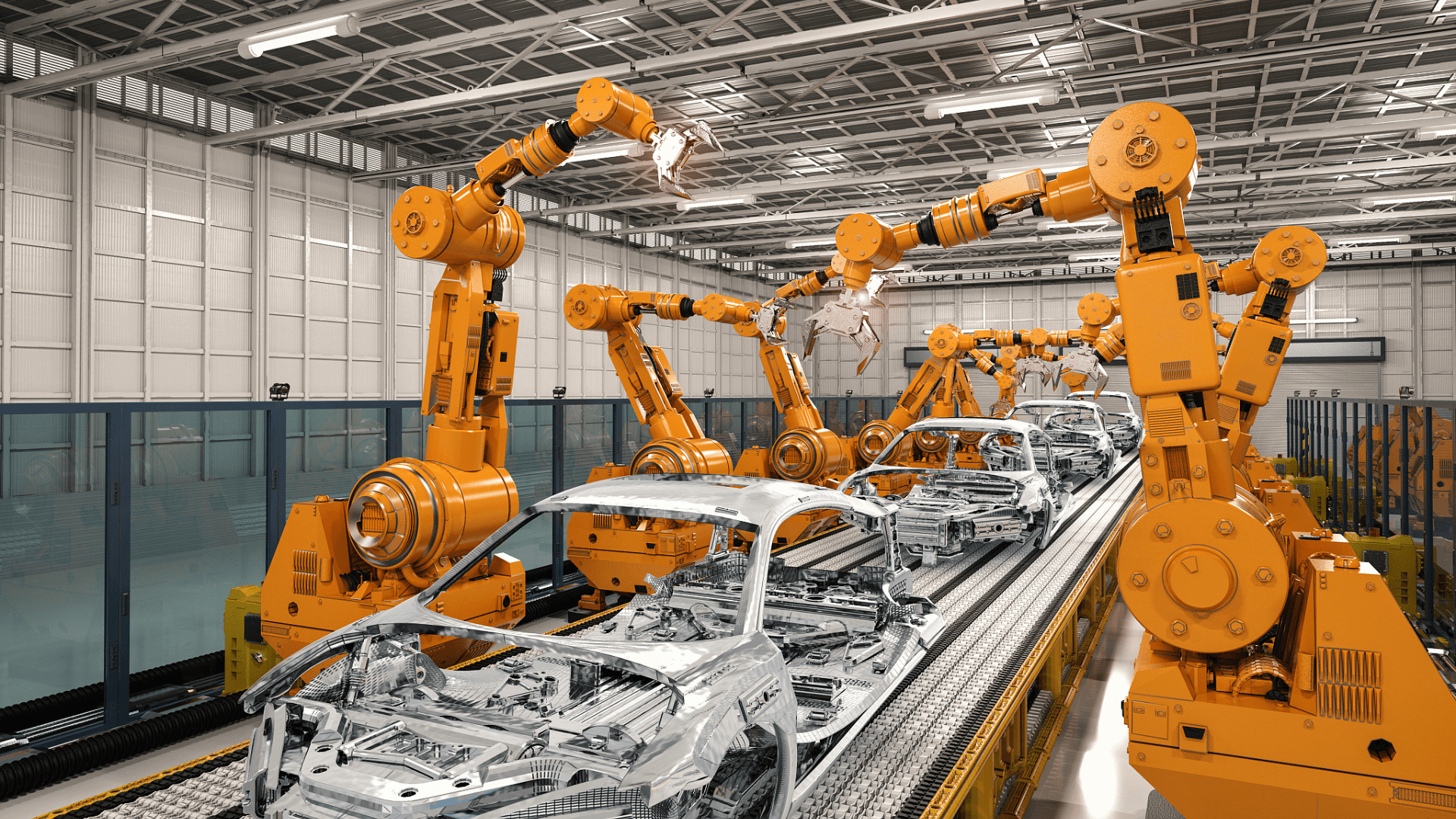Modern car manufacturing line in China producing vehicles with advanced automation
