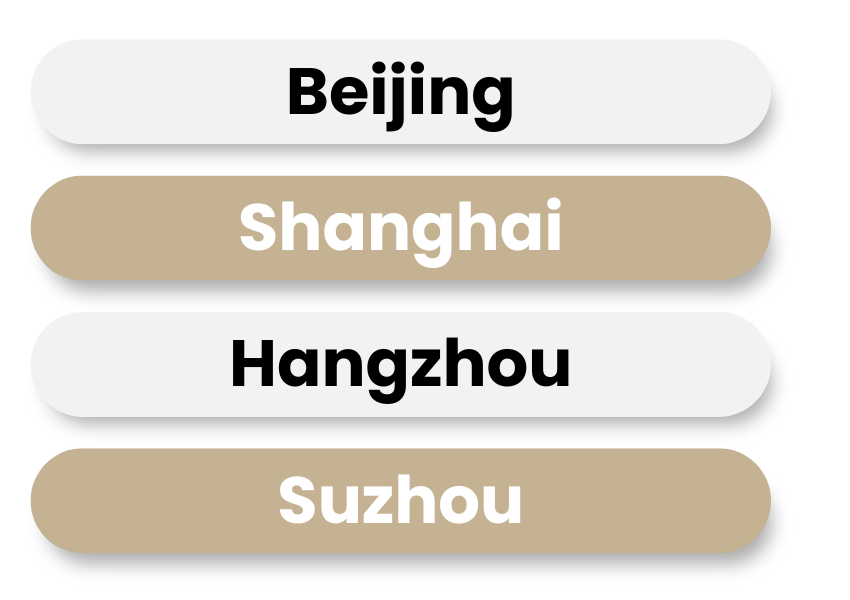 China Education Tour program overview, featuring Beijing, Shanghai, Hangzhou, and Suzhou as the highlights of the experience
